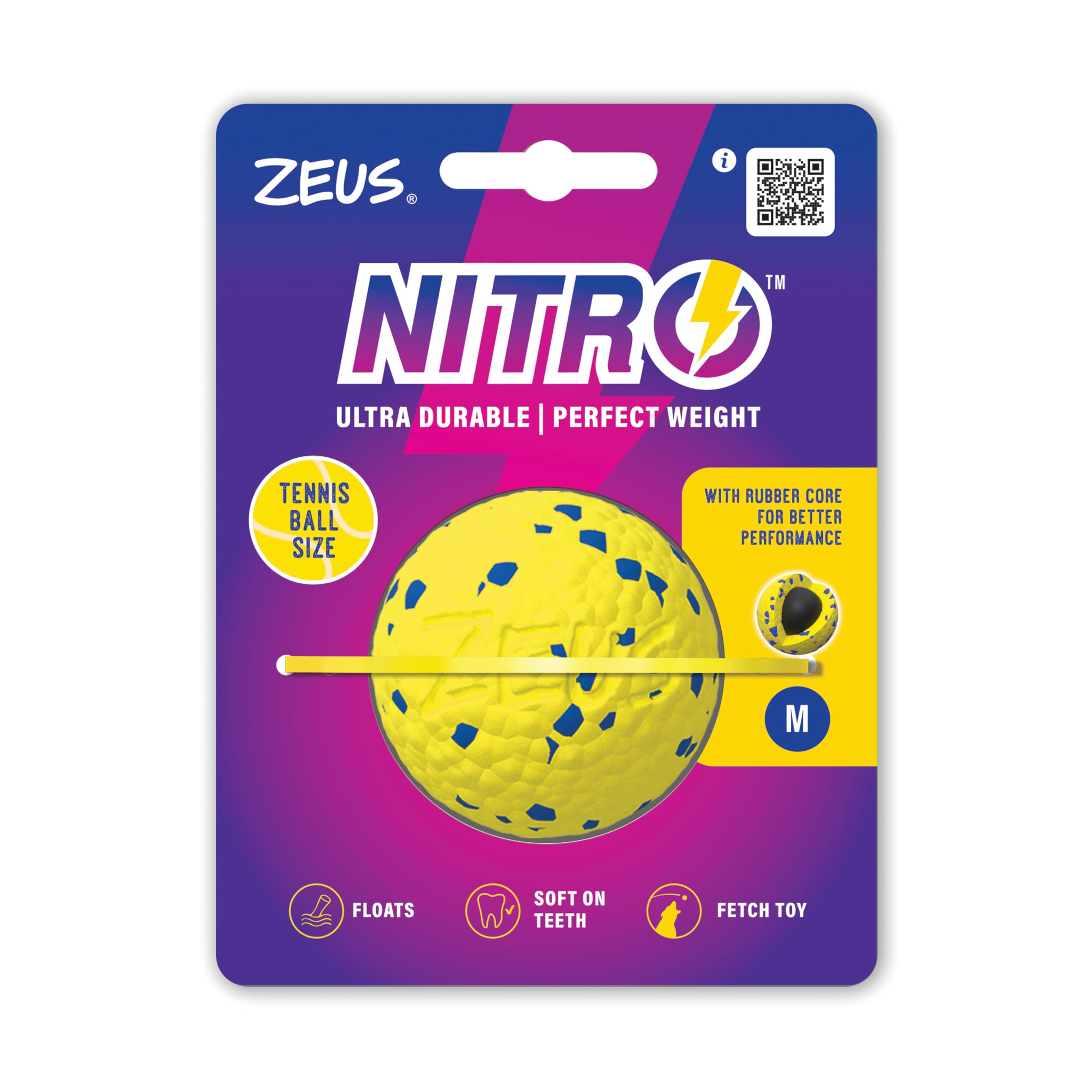 Zeus Nitro™ Bola Lastrada, L, 7,6cm