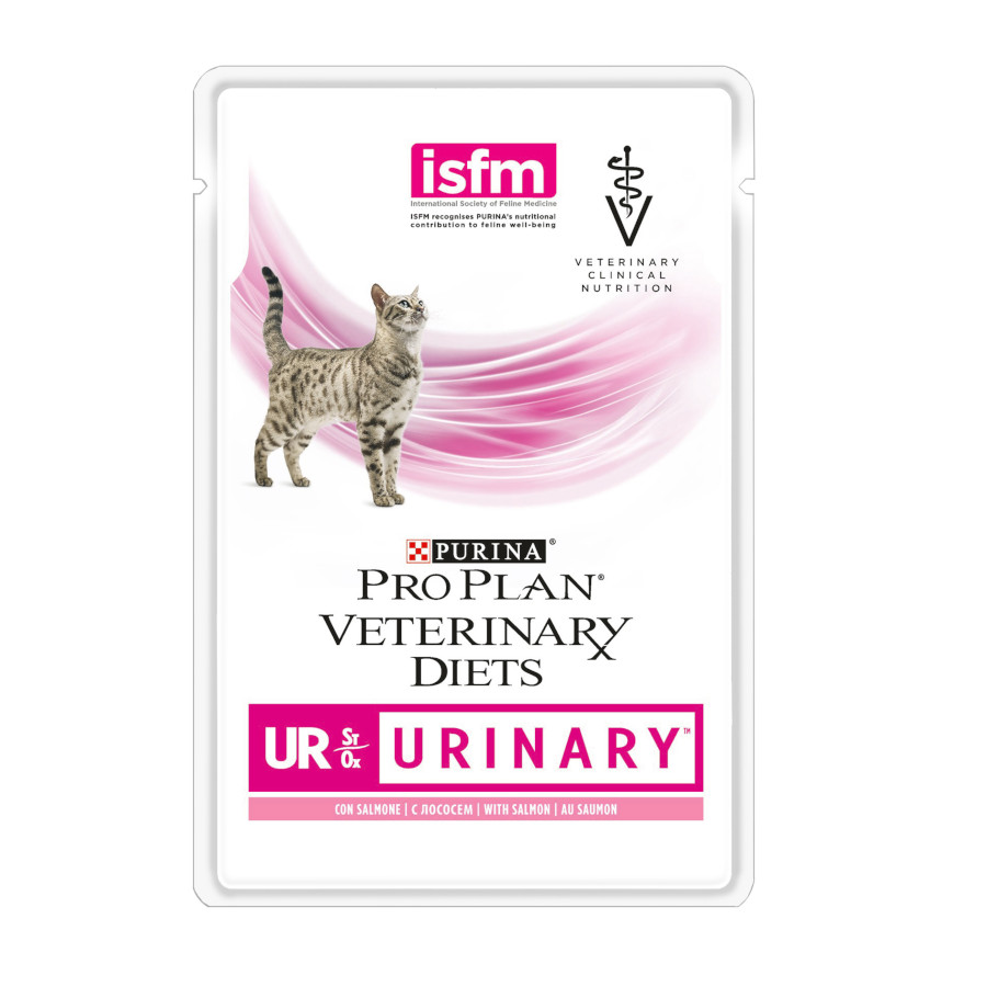 Purina Pro Plan Veterinary Diets Feline UR Salmón  x 85 g, , large image number null