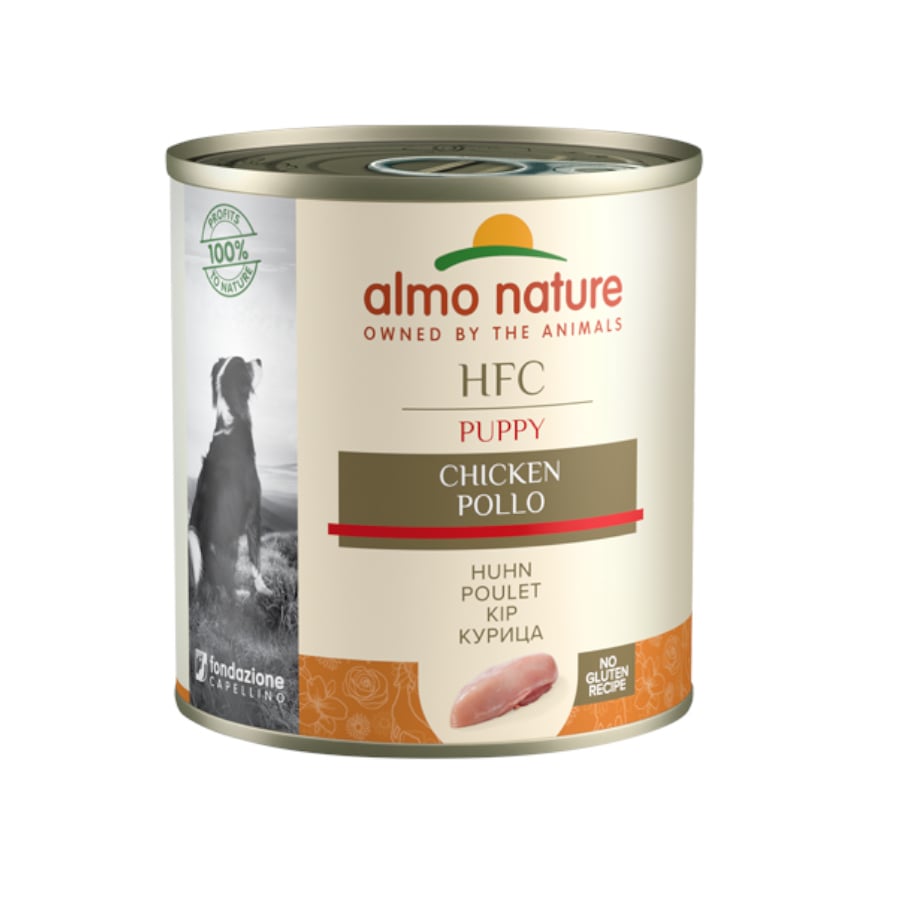 12 latas x 280 g Almo Nature HFC Pollo lata para cachorros ¡Pack ahorro!