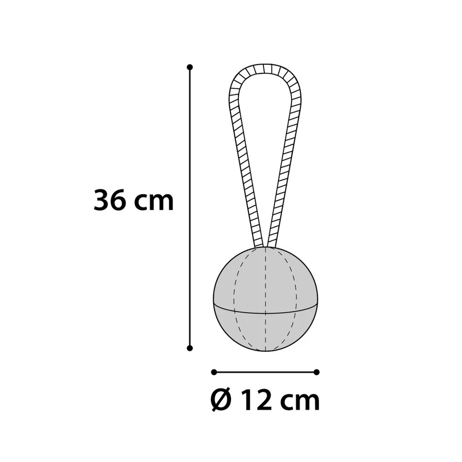 Flamingo Pelota Verde con Cuerda para perros