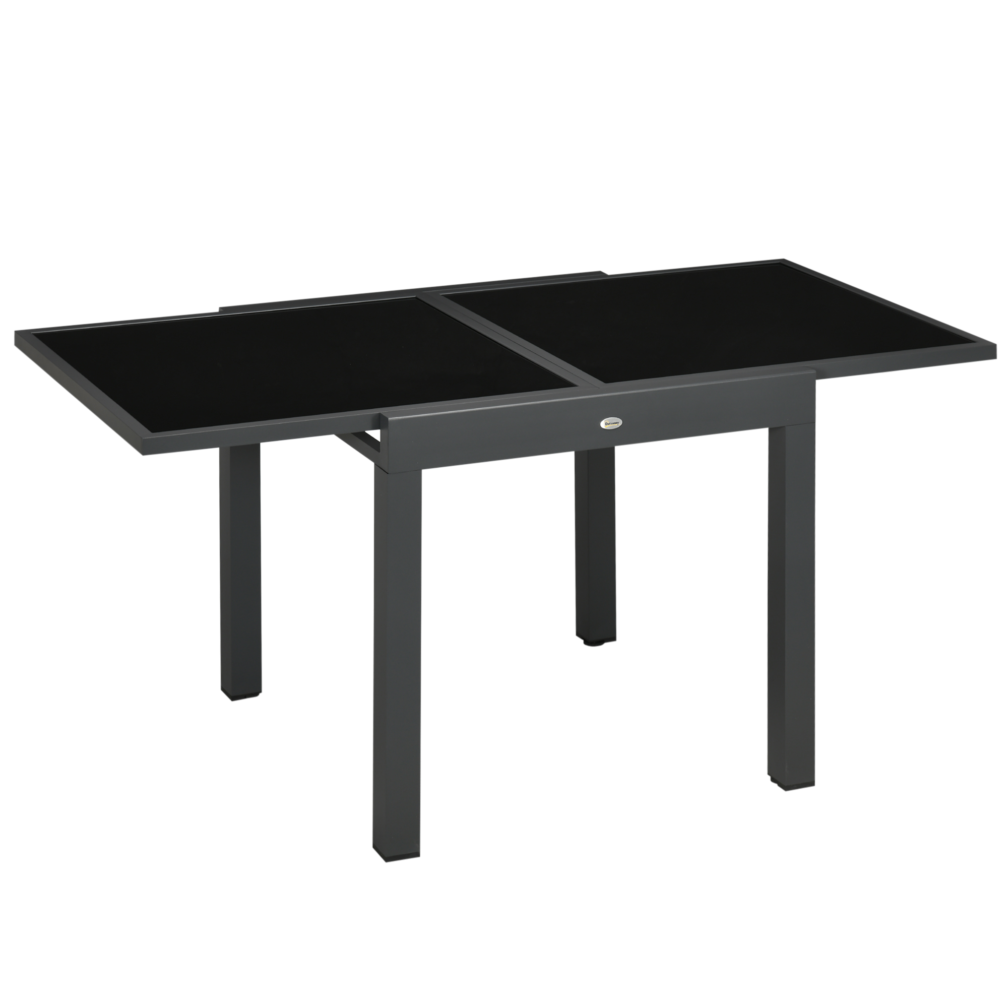 Outsunny Mesa de Jardín Extensible de Aluminio