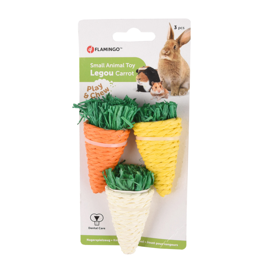 Flamingo Legou Zanahoria de juguete para roedores