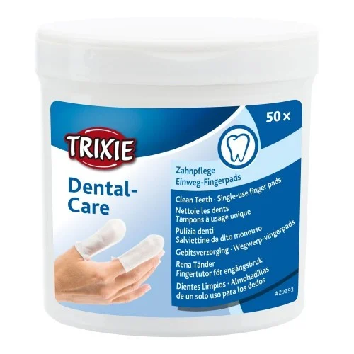 Almohadillas dentales para perros y gatos Trixie Dental Care Dientes Limpios