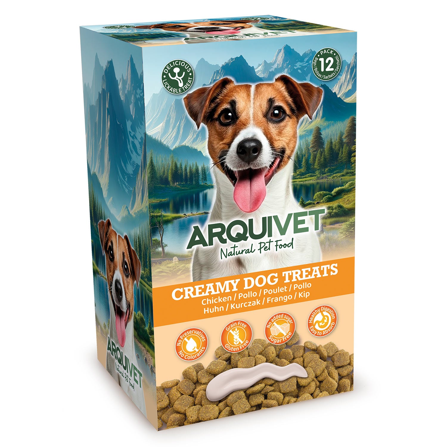 Creamy Dog Treats – Snacks cremosos para perro de Pollo (5x15g)