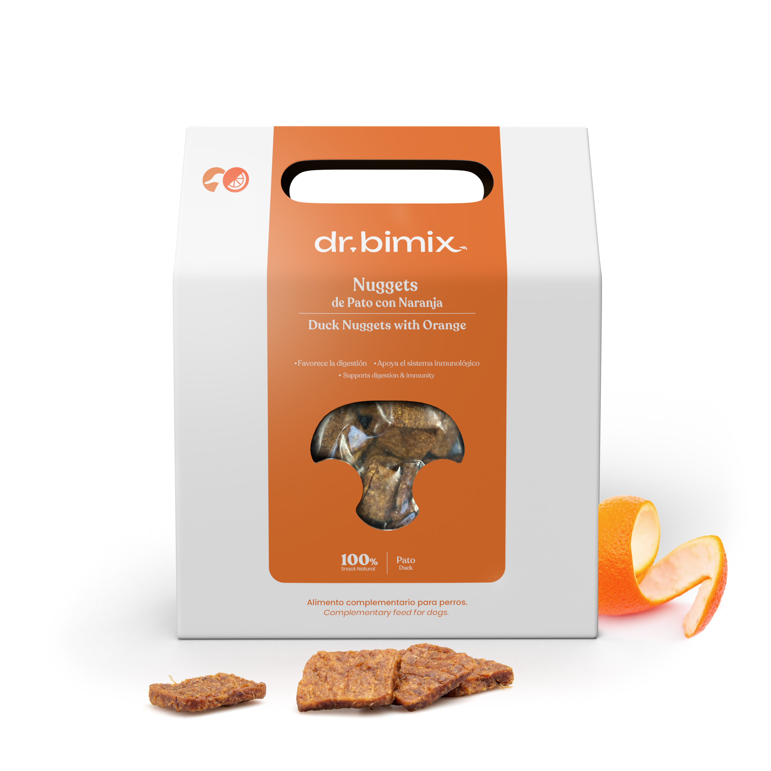 dr.bimix Galletas de Pato con Naranja para Perros | Snack Natural Premium