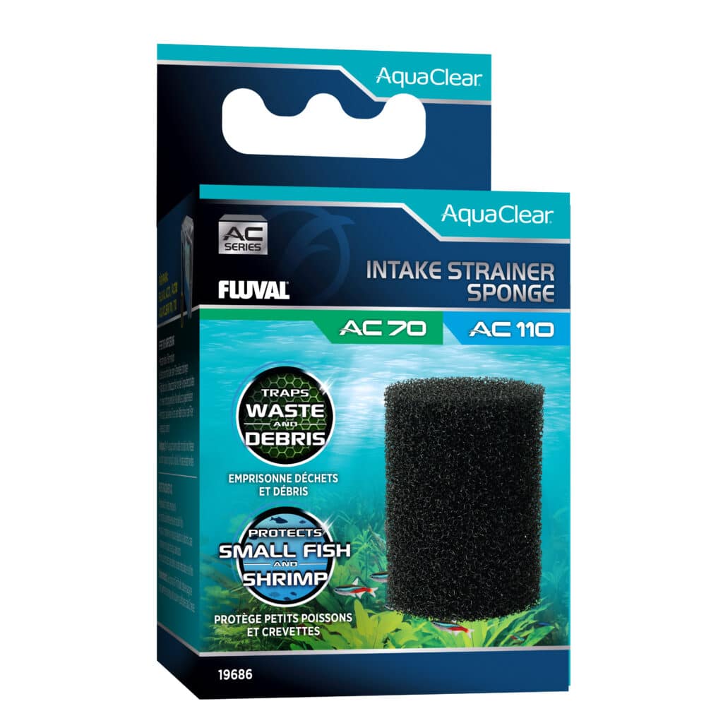 Repuesto Esponja Tubo de Entrada para filtros mochila para acuario Fluval AquaClear AC70/110, 1pc