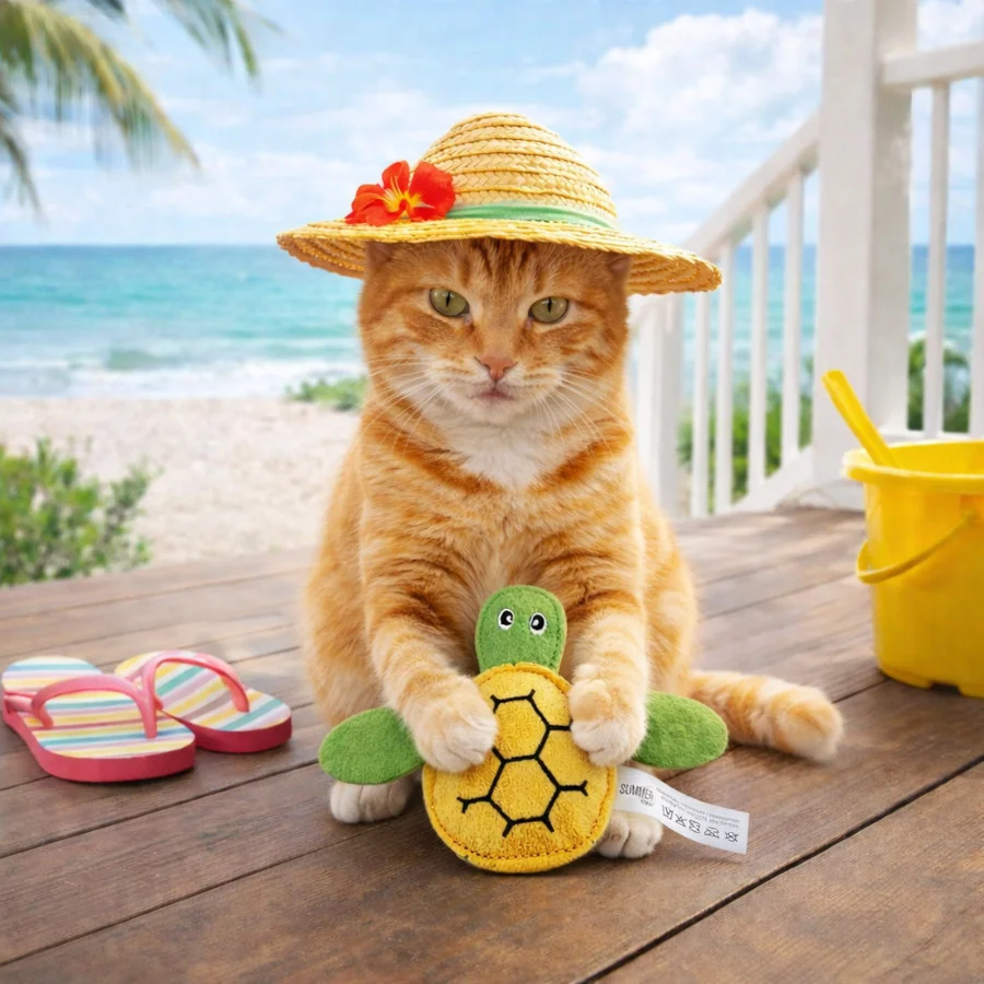 Summer Vibes Tortuga Peluche para gatos