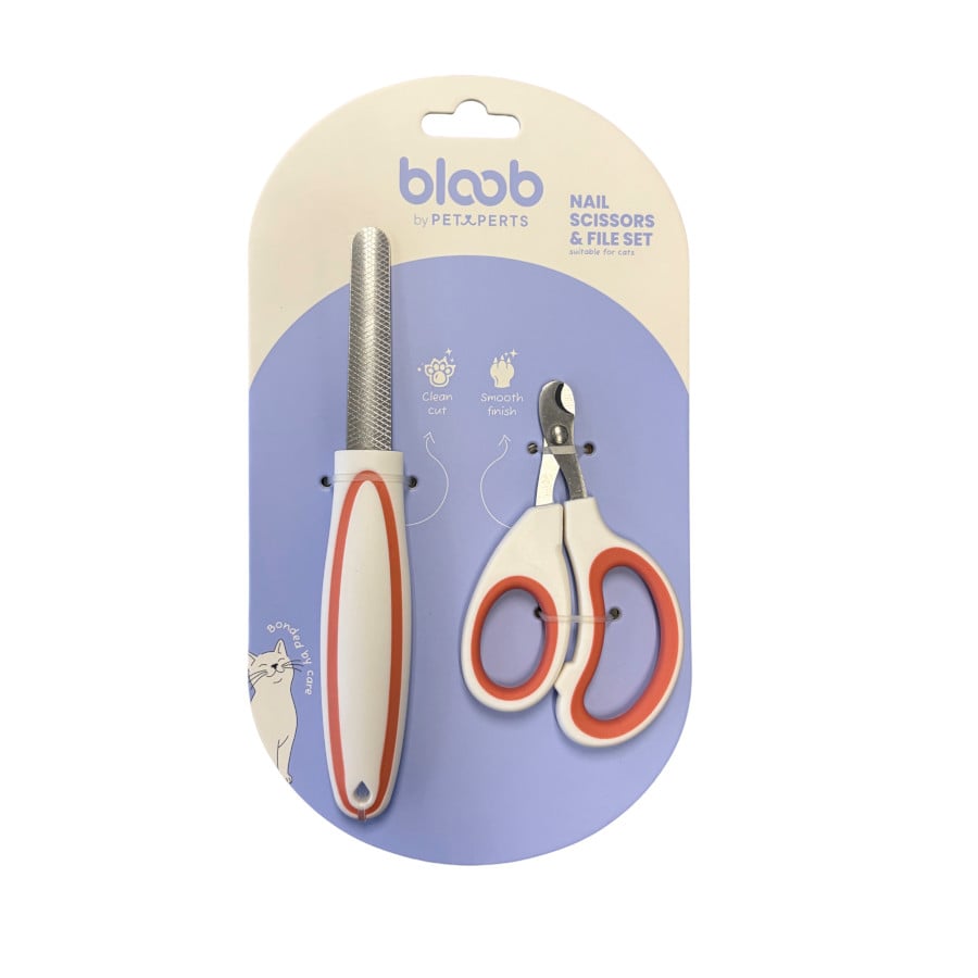 Bloob Set Cortauñas y Lima para gatos