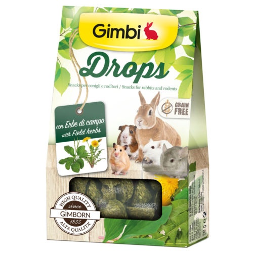 Gimbi Drops hierbas del campo snack para roedores image number null