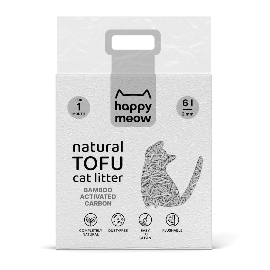 L Happy Meow Natural Tofu Aglomerante Bambu para gatos