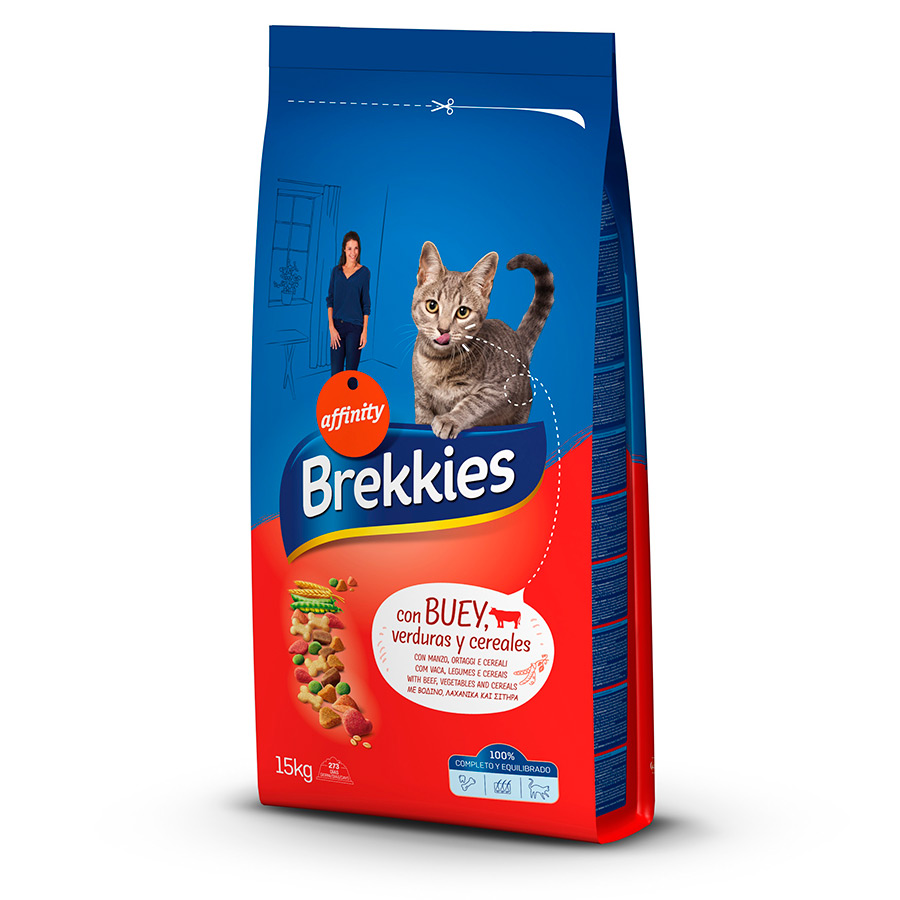 Brekkies Excel Feline buey, ternera y verduras image number null