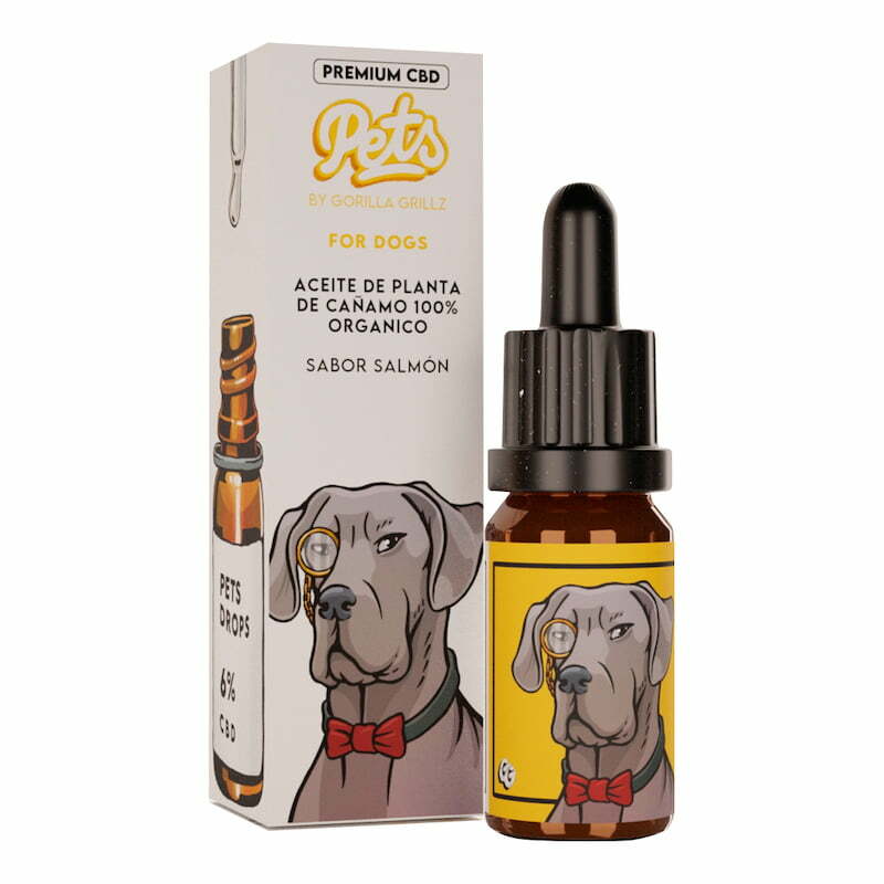Aceite CBD PETS 6% para perros sabor salmon