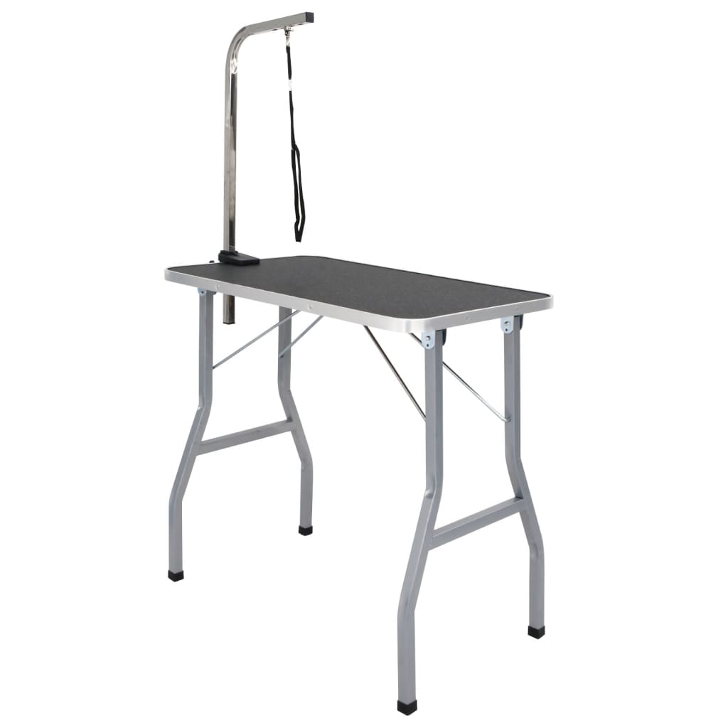 vidaXL Mesa de baño para perros, gatos y mascotas ajustable 1 lazo