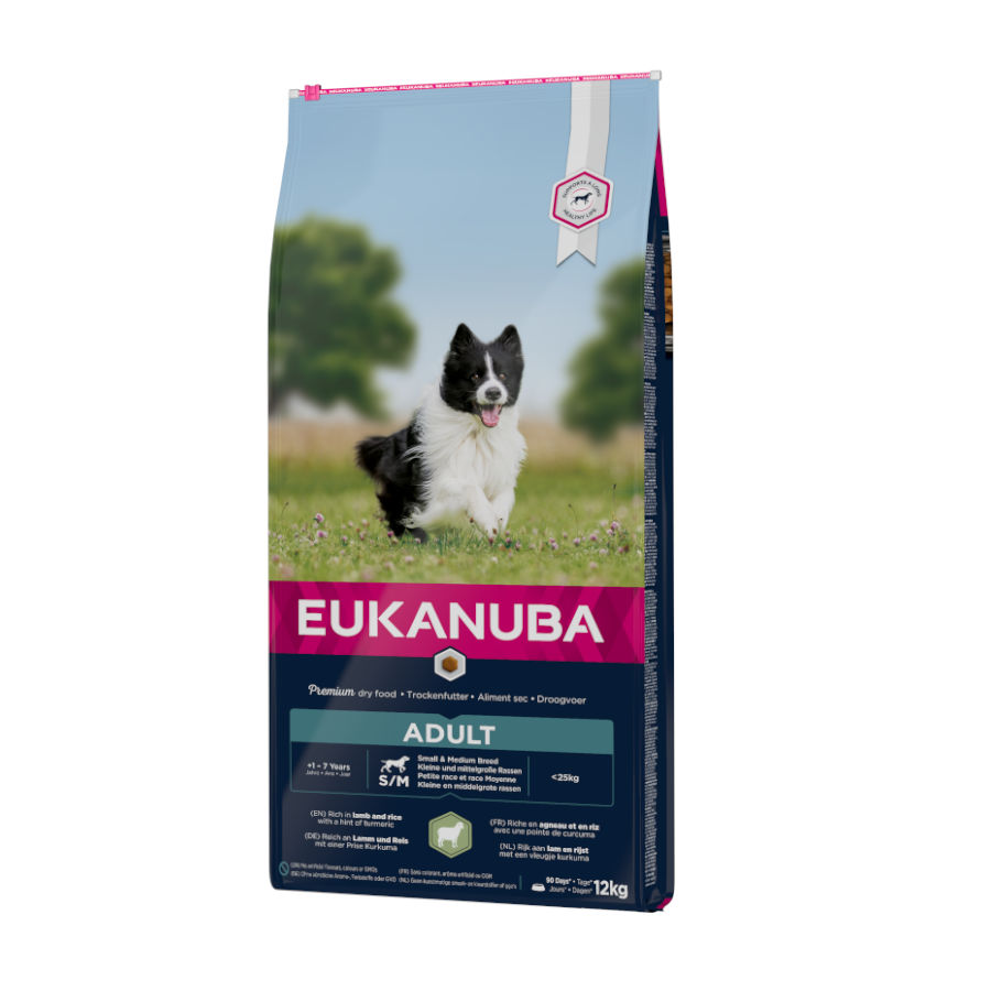 Eukanuba Adult Small&Medium Cordero y Arroz pienso para perros, , large image number null