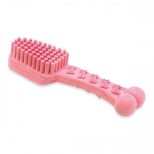 Cepillo de dientes de goma para perros color Rosa, , large image number null