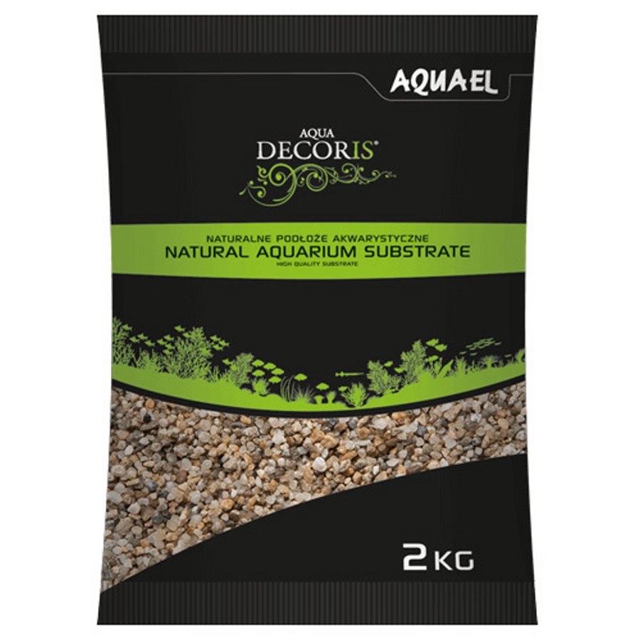 Aquael NATURAL MULTICOLORED GRAVEL 1,4>2 mm 2 kg