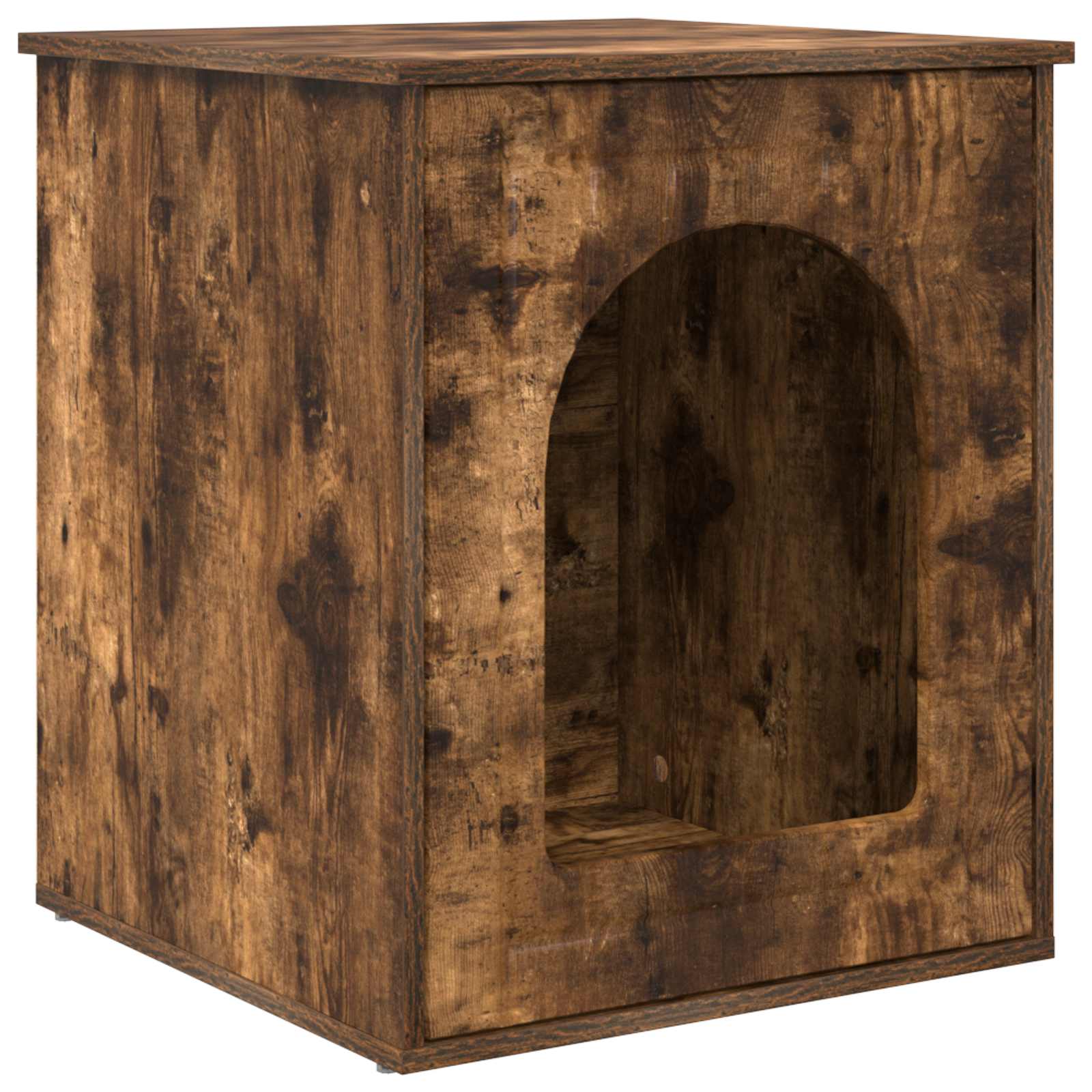 vidaXL Casa para Gatos Roble ahumado 53 x 52 x 62 cm