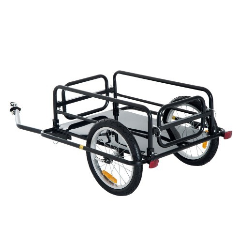 Remolque de bicicleta para carga PawHut