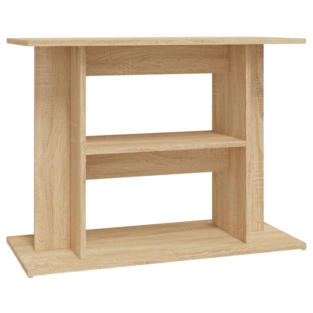 vidaXL Soporte para acuario madera ingeniería roble Sonoma 80x35x60 cm