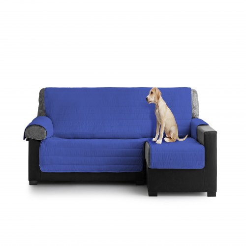 Cubre Sofa Acolchado Chaise Longue Derecho color Azul, , large image number null