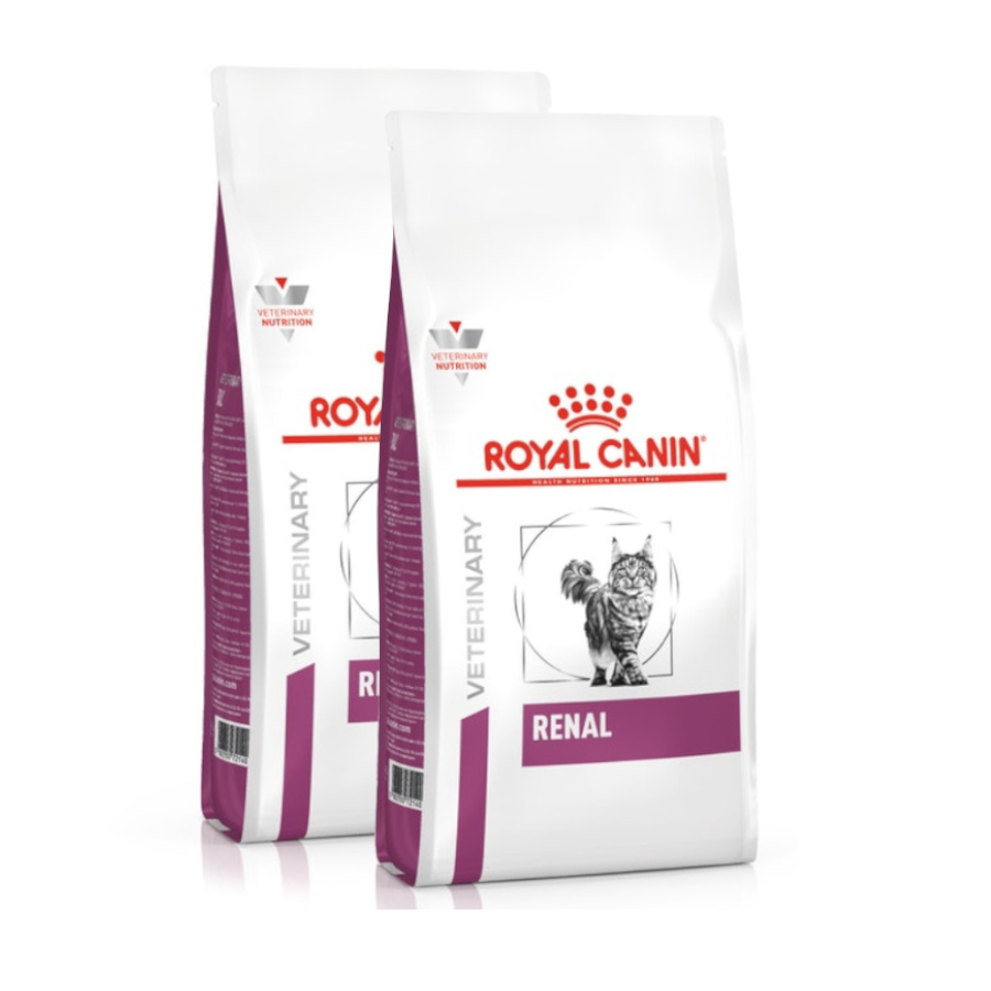 2 x 2 kg Royal Canin Veterinary Renal pienso para gatos ¡Pack ahorro!