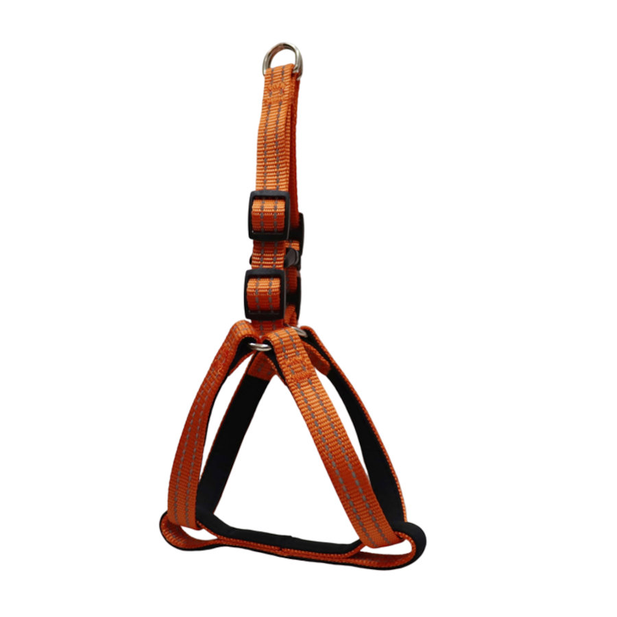 Gotoo Arnés reflectante de neopreno naranja para perros