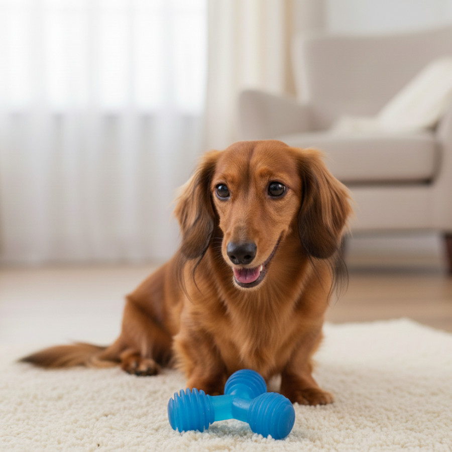 Tootoy! Mordedor de Pelotas en Triángulo Azul para perros