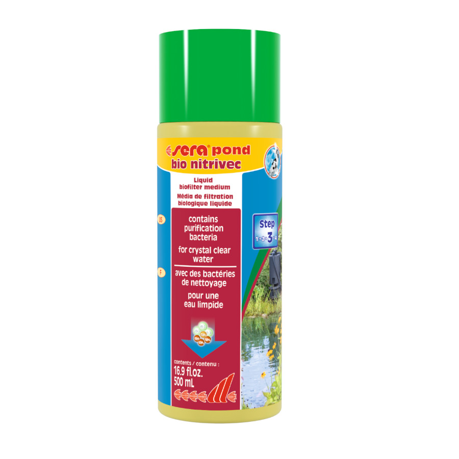 0.5 L Sera Pond Bio Nitrivec Acondicionador de Agua para acuarios
