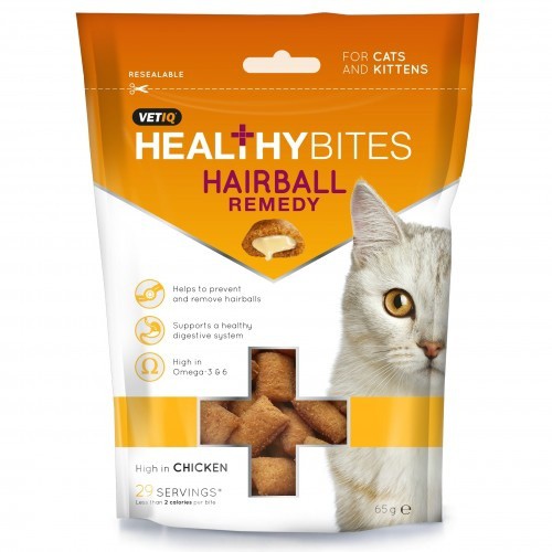 Snacks para prevenir las bolas de pelo para gatos y gatitos sabor Pollo, , large image number null