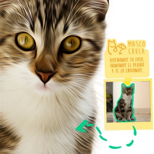 Mascochula spring doble retrato realista personalizado en digital con tu mascota