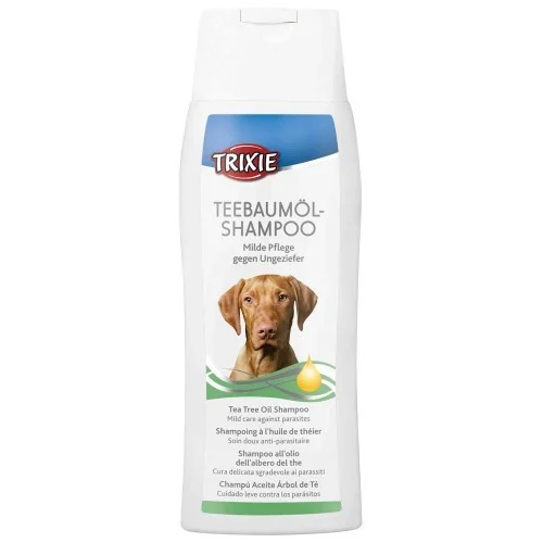 Champú para perros aceite de árbol de té antiparásitos
