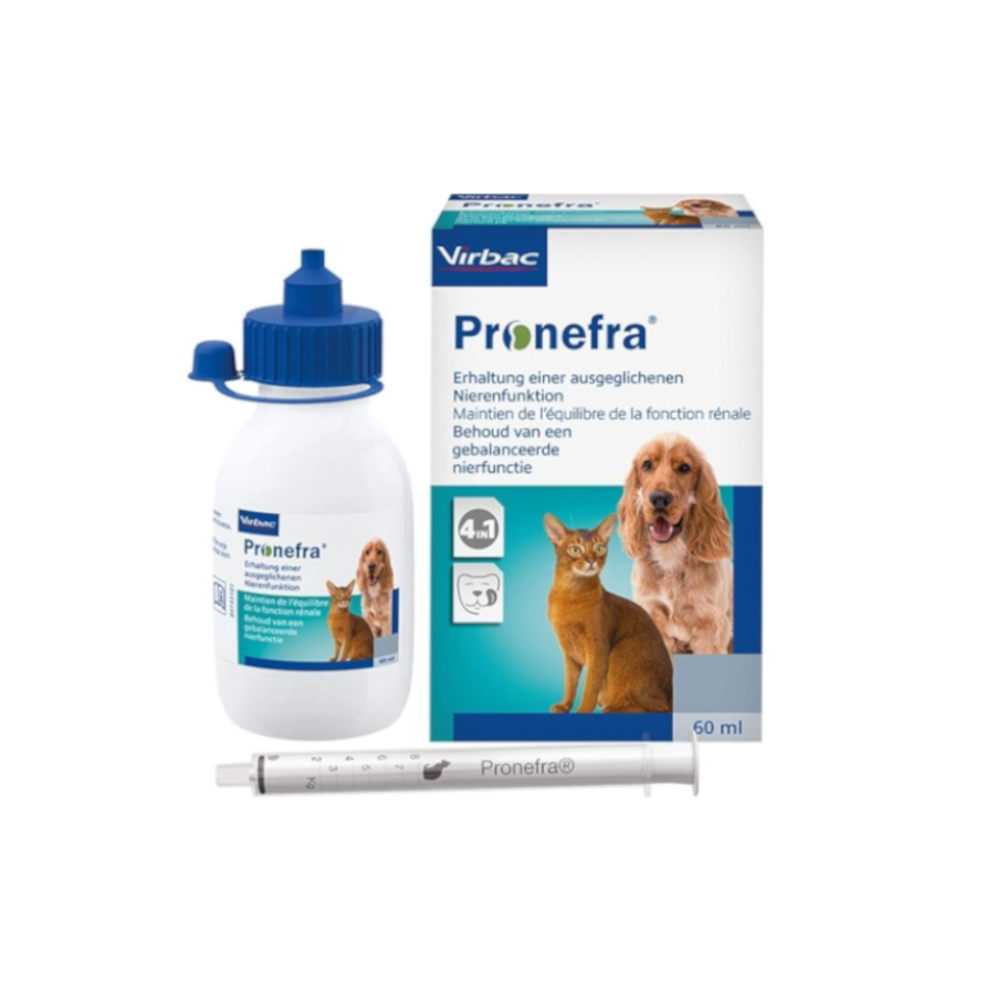 60 ml Virbac Pronefra Suplemento Alimenticio para perros y gatos