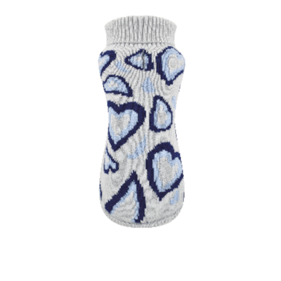 Nayeco Pop Love Azul Jersey de Punto para perros