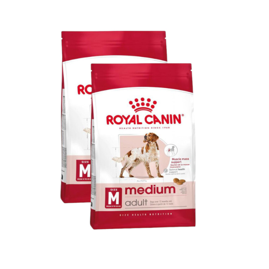 2 x 10 kg Royal Canin Medium Adult pienso para perros ¡Pack ahorro!