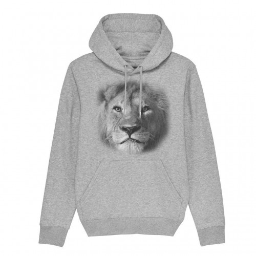 Sudadera con gorro León color Gris