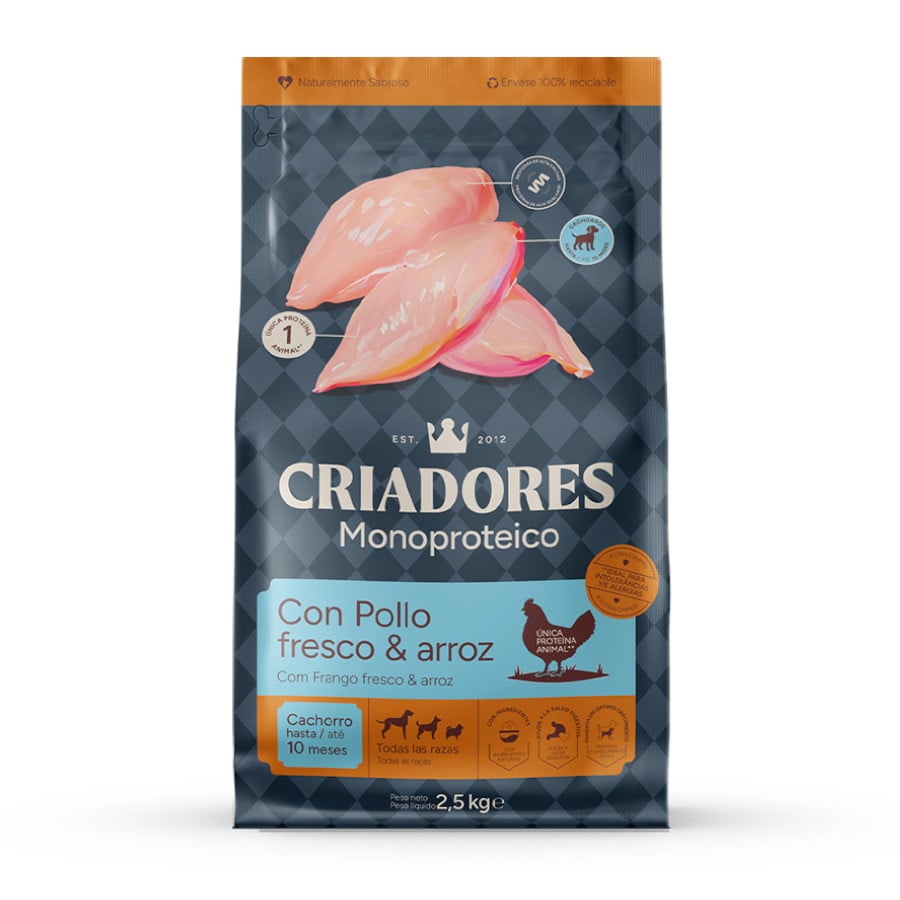 Criadores Monoproteico Light -% contenido graso Adulto con Pollo pienso para perros