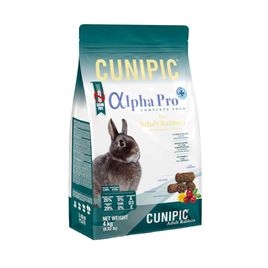 4 kg Cunipic Alpha Pro Pienso para conejos adultos
