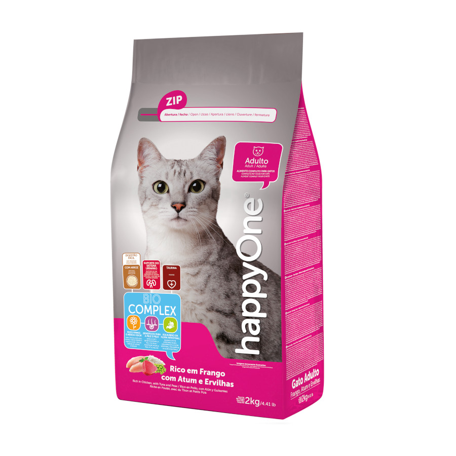 happyOne Adult Atún y Pollo pienso para gatos