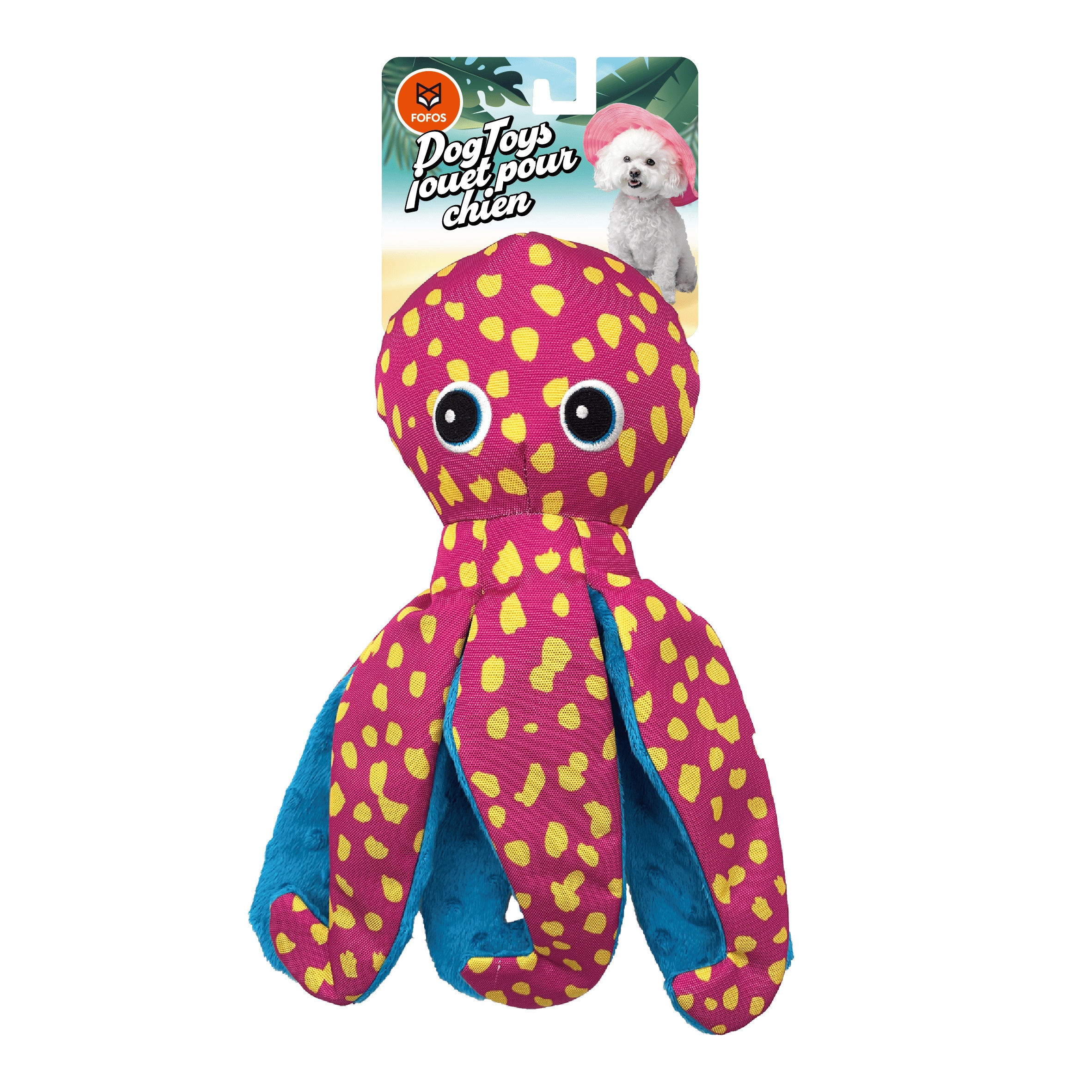 FOFOS | Peluche Resistente  Pulpo (Rosa) – Para Perro