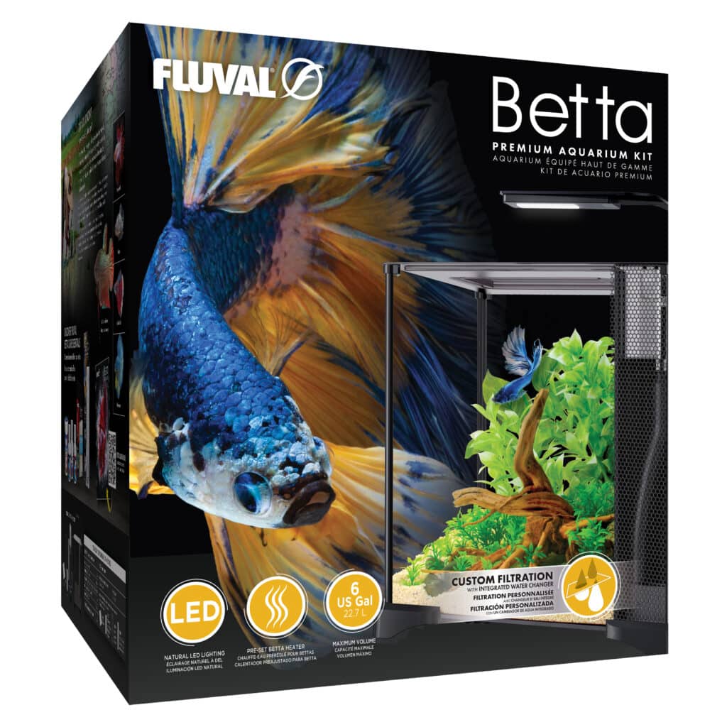Kit Acuario de vidrio Fluval Betta Aquarium, 22,7l