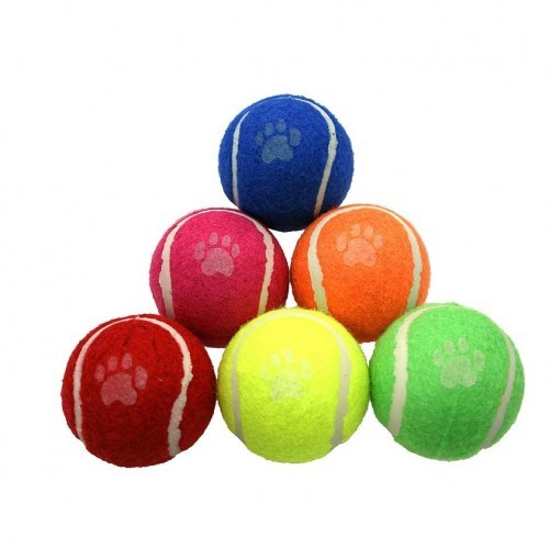 Paquete de 6 pelotas de tenis para perros, , large image number null