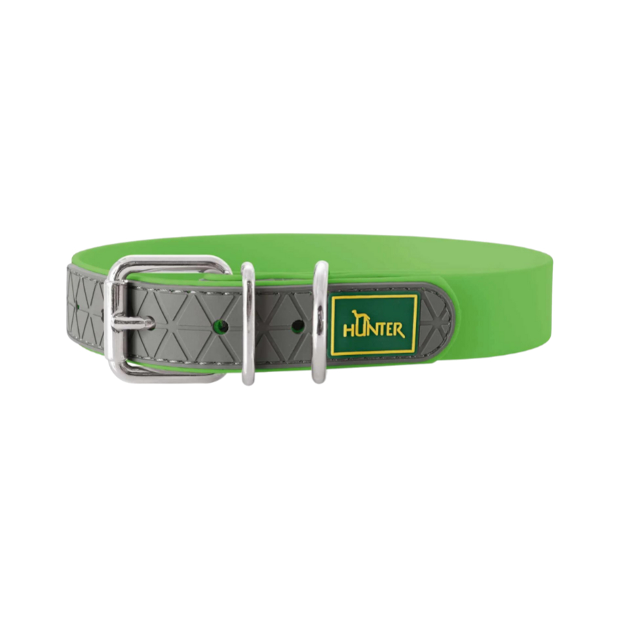 HUNTER CONVENIENCE - Collar de perro (plástico, 45 S-M), color verde