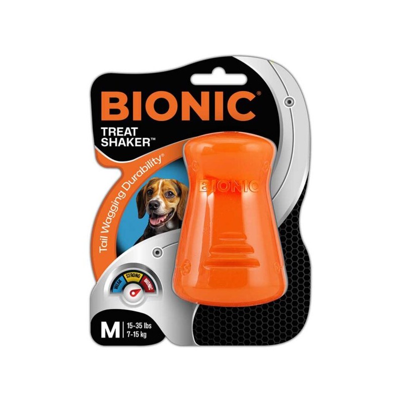 Juguete interactivo para perros Treat Shaker BIONIC, Gde.