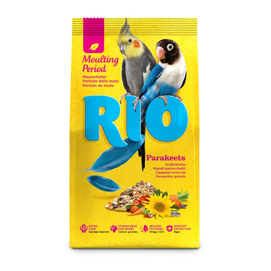 RIO Alimento Periodo Muda Pienso para cotorras