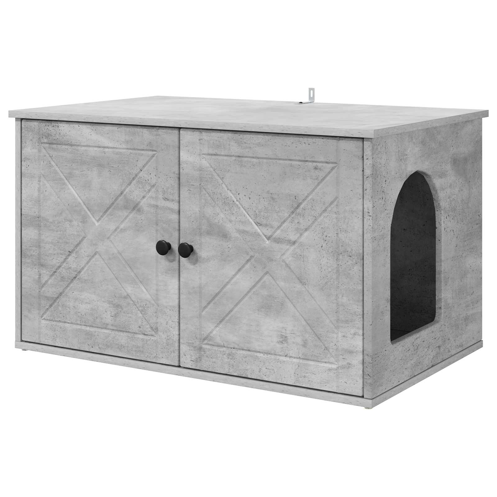 vidaXL Casa para Gatos Concreto 85 x 55 x 50 cm Madera de ingeniería