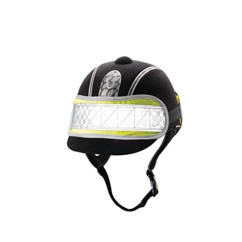Banda reflectante para casco de hípica color Amarillo, , large image number null