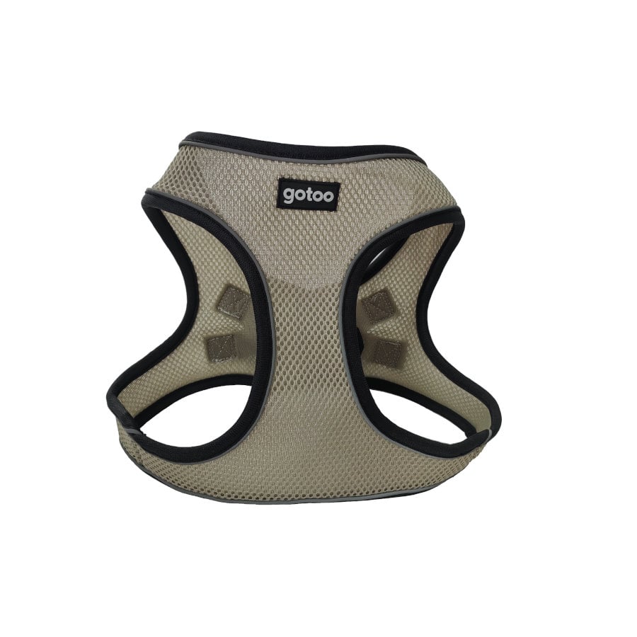 Gotoo Arnés ajustable de malla  gris para perros