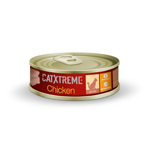 12 latas x 170 g Catxtreme Kitten Pollo Lata para gatos ¡Pack ahorro!