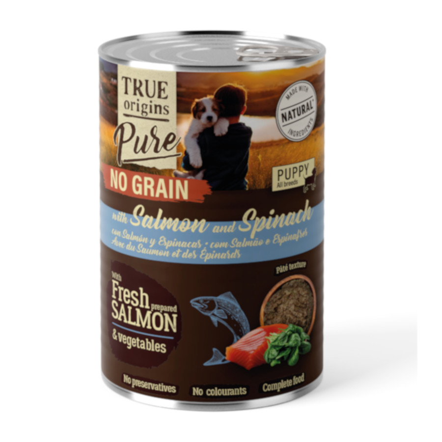 400 g True Origins Pure con Salmón lata para cachorros