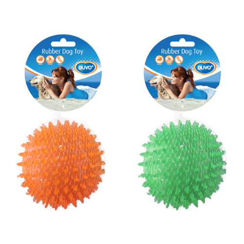 DUVO JUGUETE PERRO TPR BOLA ERIZO (PEQUEÑO 8 CM)